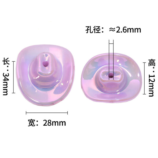 Wholesale Acrylic Western Cowboy Hat Perforated Beaded Hat