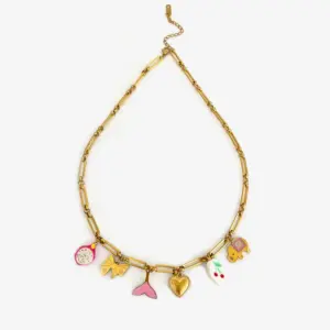 Fishtail Love Necklace / One Size / N0275