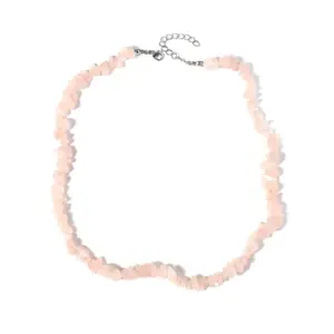 Pink Crystal Gravel Necklace