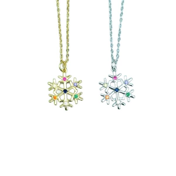 oly-4b663834a04732d51d5b99bc3ddef973 Wholesale Christmas Snowflake and Reindeer Necklace, Christmas Wreath, Candy and Diamond Pendant Necklace