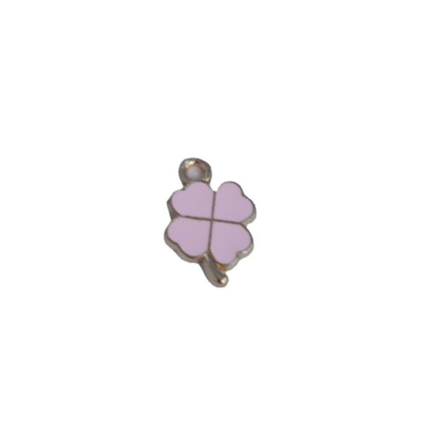 Wholesale Lucky Four-leaf Clover Oil Dropping Alloy Charms