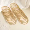 Wholesale Punk Simple Style Round 304 Stainless Steel Plain Bracelet In Bulk