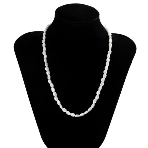 Wholesale Elegant Baroque Style Geometric Imitation Pearl Wholesale Necklace