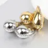Wholesale 1 Pair Simple Style Water Droplets Plating Inlay Titanium Steel Zircon 18k Gold Plated Ear Studs