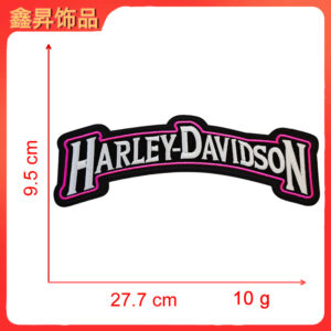 Heated hot melt * rose red * letters * harley-davidson * height 9.5 * 27.7cm
