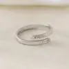 Wholesale Jewelry Simple Style Classic Style Letter 304 Stainless Steel Open Rings