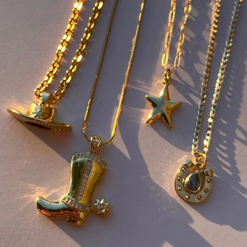 Wholesale Ion Plating (IP) 18K Gold Plated Star Boots 201 Stainless Steel 304 Stainless Steel Casual Elegant Streetwear Waterproof Non Tarnish 201 Sta