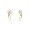 Wholesale French-style luxury earrings with diamond and pearl embellishments, featuring a unique and sophisticated aesthetic.