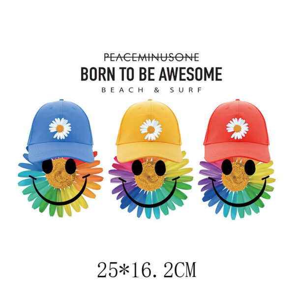 Wholesale Flower and letter heat transfer printing