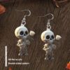 oly-4b97f50f93a3de989664148fa9edfe97 Wholesale Acrylic Skull and Rose Acrylic Earringsv