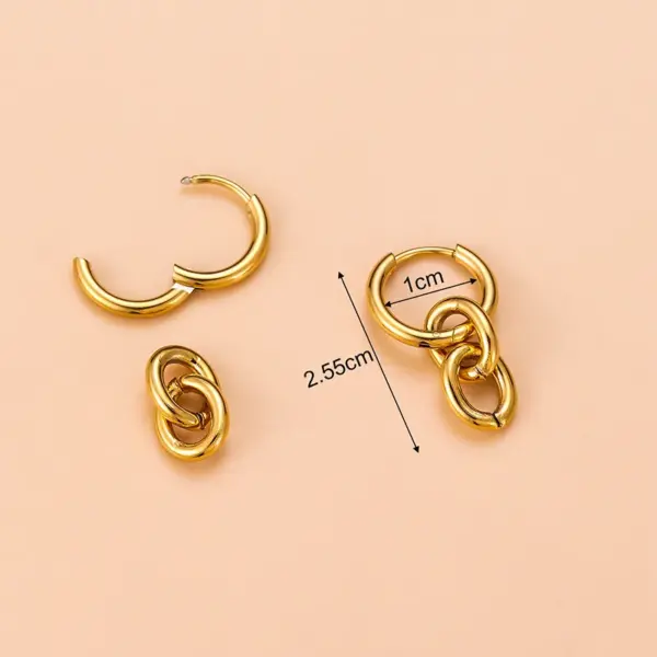 Wholesale 1 Pair Fashion Cross Devil'S Eye Heart Shape Butterfly Gold Plated 304 Stainless Steel Artificial Pearls Rhinestones Stainless Steel Earrings