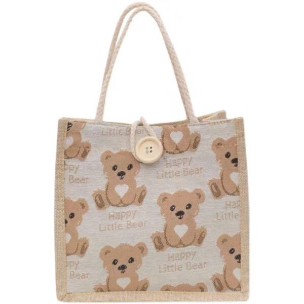 Wholesale 2025 Internet Celebrity Ins Japanese Style Style Bag Lunch Bag Student Small Fresh One-Shoulder Linen Handbag Drop Shipping