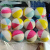 Wholesale Cross-border 63mm beach ball pu ball foam pressure ball decompression toy pu decompression Macaron beach ball