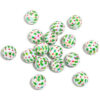 Wholesale Five-pointed star Christmas tree print DIY beads