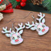 oly-4baf80aaa9f35a72e588e762e01037ea Wholesale Christmas Western Style Y2K Reindeer Wooden Double-Sided Earrings