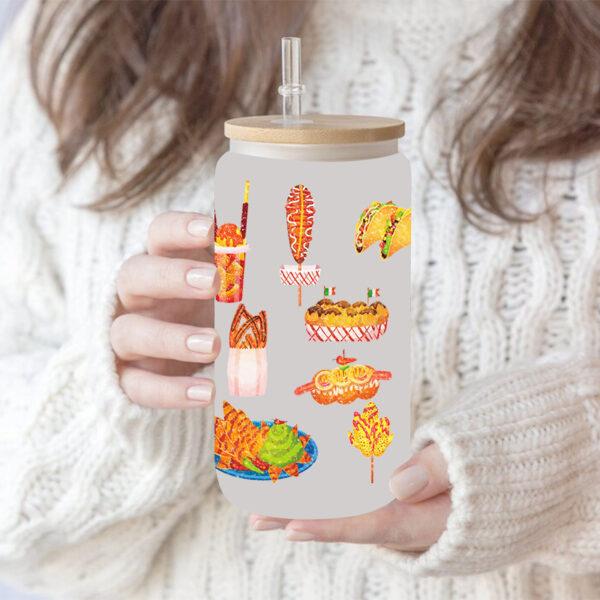 oly-4baf8d525b2c26ab92c1c1b9a99b1f03 Wholesale UV transfer sticker glass crystal label Crystal sticker cross-border special sticker for 16oz glass cup 23cmX11cm