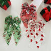 Wholesale Cross-border best-selling Christmas hair accessories, Santa hats, mesh bows, spring clips, snowman hair clips, holiday gift headwear.