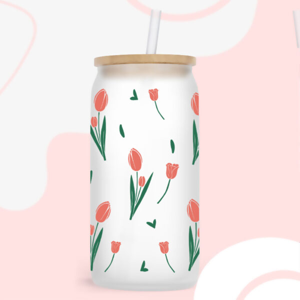 Wholesale green plants 16oz Cup UV DTF Wraps