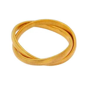Ck99 Winding Double Ring Golden 8mm