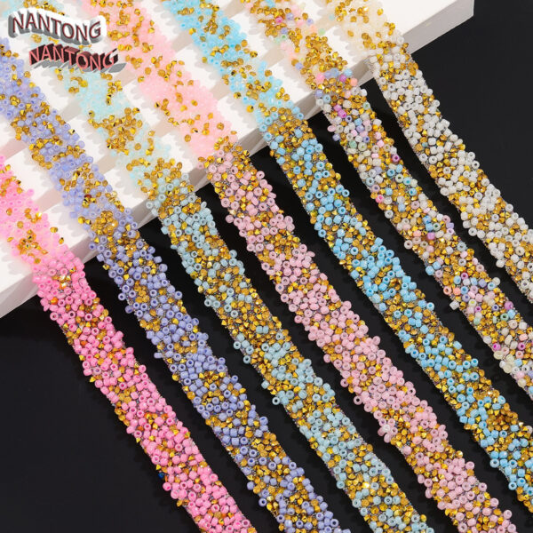 Wholesale Double-Sided Adhesive Hot Melt Backing 1.5cm Wide Diamond Belt