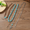 Wholesale Necklace Western Style Cactus Cattle Head Hat Turquoise Flannel Neck Chain