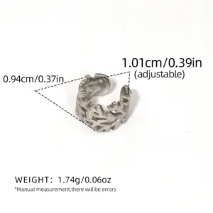 Silver / One Size / 1 Piece Coral Ear Clip