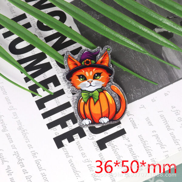 Wholesale New loose powder cartoon tiger cat rainbow bag accessories acrylic cute DIY patch accessories