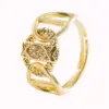 Wholesale Fashion Geometric Heart Eyes Copper Micro-inlaid Zircon Ring