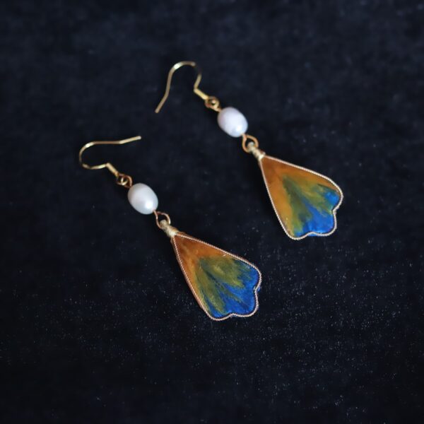 Wholesale Velvet Flower Pearl Filigree Earrings Chinese Classical National Style Hanfu Cheongsam Earrings Earrings