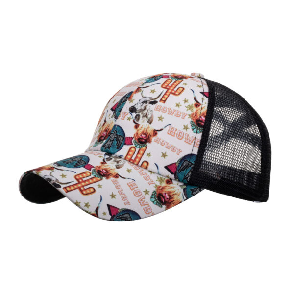 Wholesale Cross-border AliExpress Amazon ebay new graffiti horizontal cross net cap baseball cap Women's sun hat B988