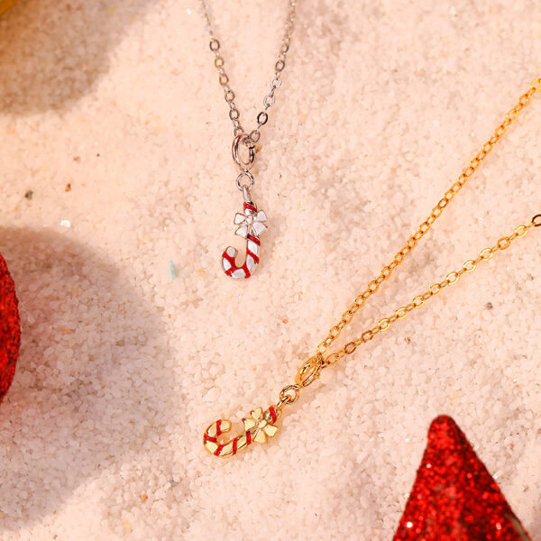 Wholesale Christmas cane candy necklace