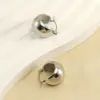 Wholesale PVD Coated 18K Gold Plated C Shape 304 Stainless Steel Simple Style Waterproof Non Tarnish Hoop Earrings