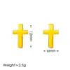 Wholesale Ion Plating (IP) 18K Gold Plated Cross 304 Stainless Steel Vintage Style Simple Style Waterproof Non Tarnish Bracelets Earrings Necklace