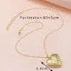 Wholesale Ethnic Style Heart Shape Copper Plating Necklace 1 Piece
