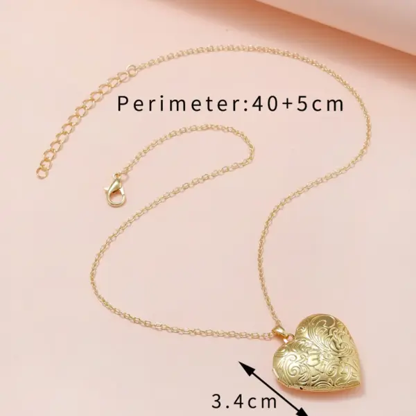 Wholesale Ethnic Style Heart Shape Copper Plating Necklace 1 Piece