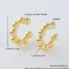 Wholesale 1 Pair Simple Style Solid Color Cool Style C Shape Copper 18K Gold Plated Gold Plated Ear Cuffs