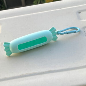 Protective case + carabiner / candy light blue