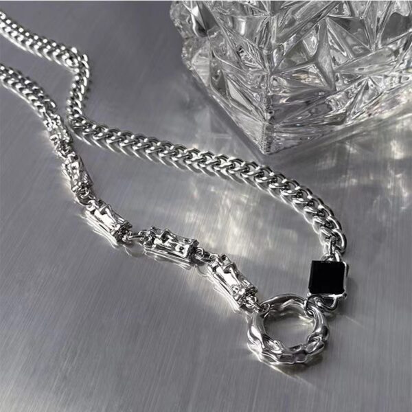 Wholesale Necklace men's fashion trend WANG Jiaer same style clavicle chain personality simple Handsome Men's hip hop neutral style accessories