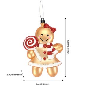 Plastic gingerbread man pendant for women