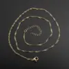 Wholesale Jewelry Simple Style Solid Color 304 Stainless Steel Gold Plated Necklace