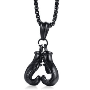 Black with plating chain