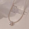 oly-4c2061a150005658b1085d53dc6a091e Wholesale Diana Pearl Necklace Women's 2024 New High-end Necklace Entry Luxury Niche Lockbone Chain genuine goods Jewelry Aessories