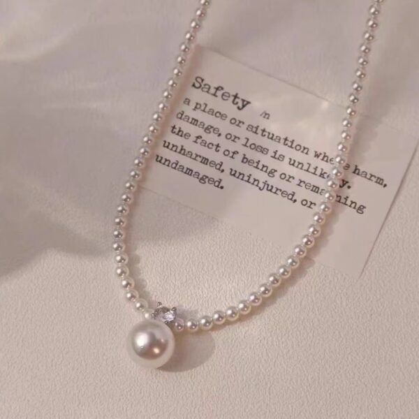 oly-4c2061a150005658b1085d53dc6a091e Wholesale Diana Pearl Necklace Women's 2024 New High-end Necklace Entry Luxury Niche Lockbone Chain genuine goods Jewelry Aessories
