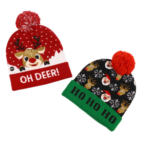 Wholesale Christmas Snowman Reindeer Christmas Tree Knit Hat
