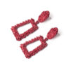 oly-4c3e6c28ef061943dad6fe4535bbed27 Wholesale Selling Trapezoidal Geometry Frosted Embossed Metal Earrings Exaerated Personality Bohemian Earrings for Women