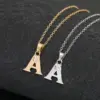 Wholesale Simple Style Letter Copper Plating Inlay Zircon Pendant Necklace