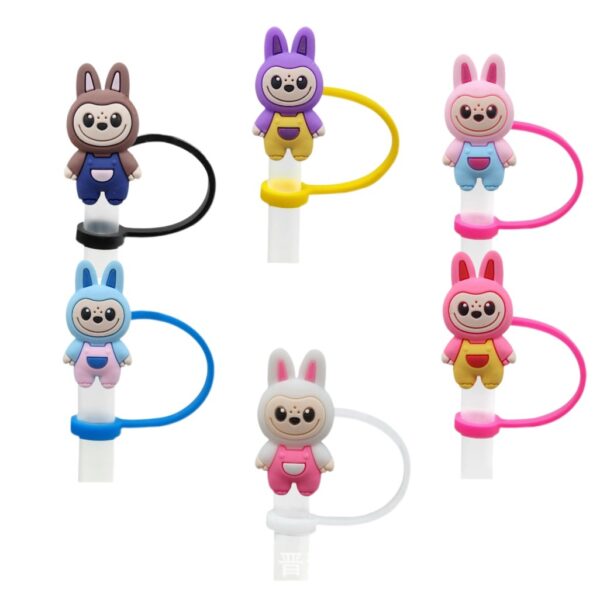 Wholesale Cute cartoon-style straw cup cap