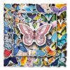 Wholesale 58 Cartoon Color Butterfly Personality Insect Luggage Motorcycle Laptop Car Decoration Stickers