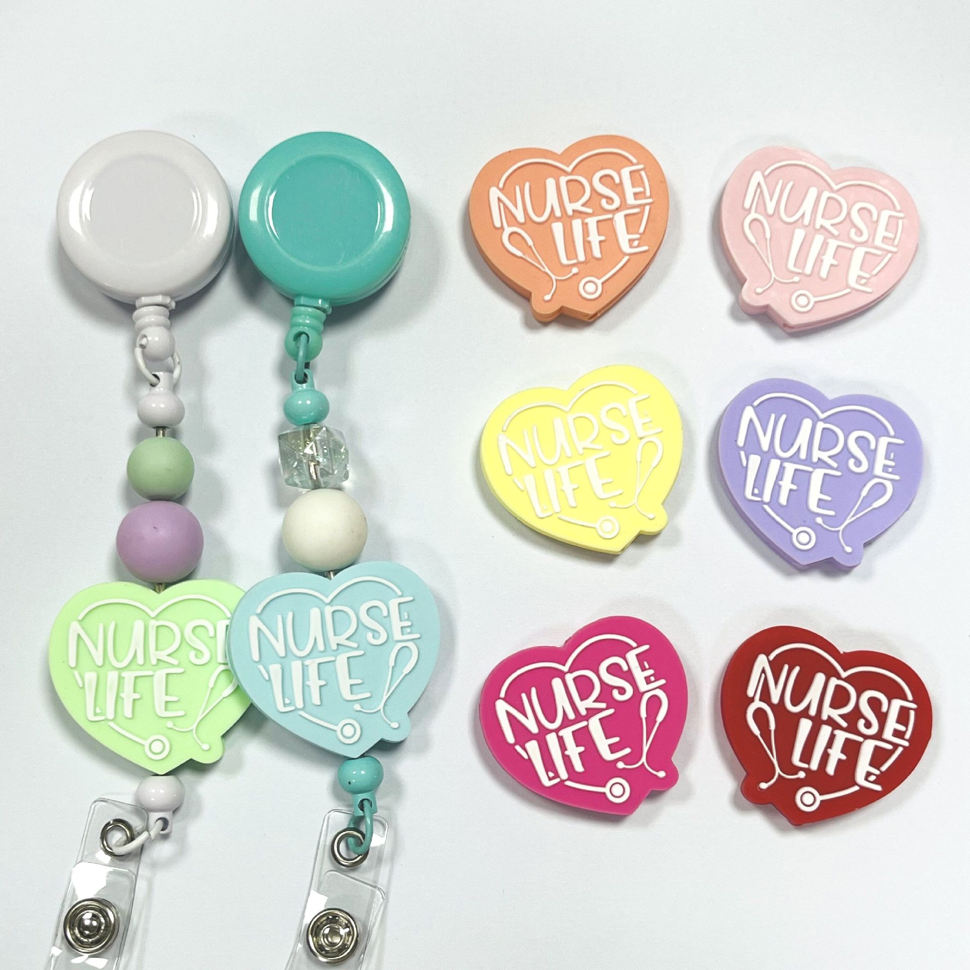 Wholesale New Cartoon Exy DIY Beading Aessories for Medical and Healthcare Use, Nurse Focus Beads, Focal Pacifier Chain Aessories, Baby Teether Beads