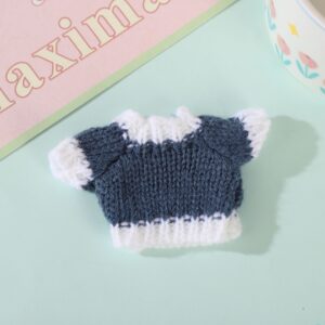Rx130 sweater-smoke blue white collar